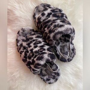 Ugg leopard print slides